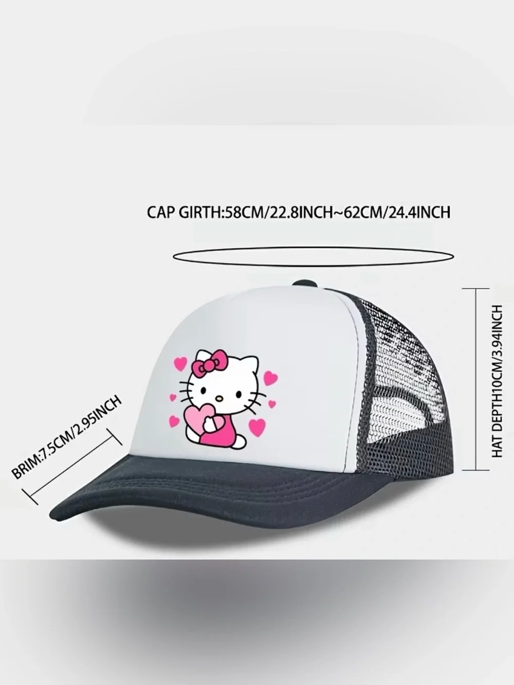 Hello Kitty Heart Trucker Cap